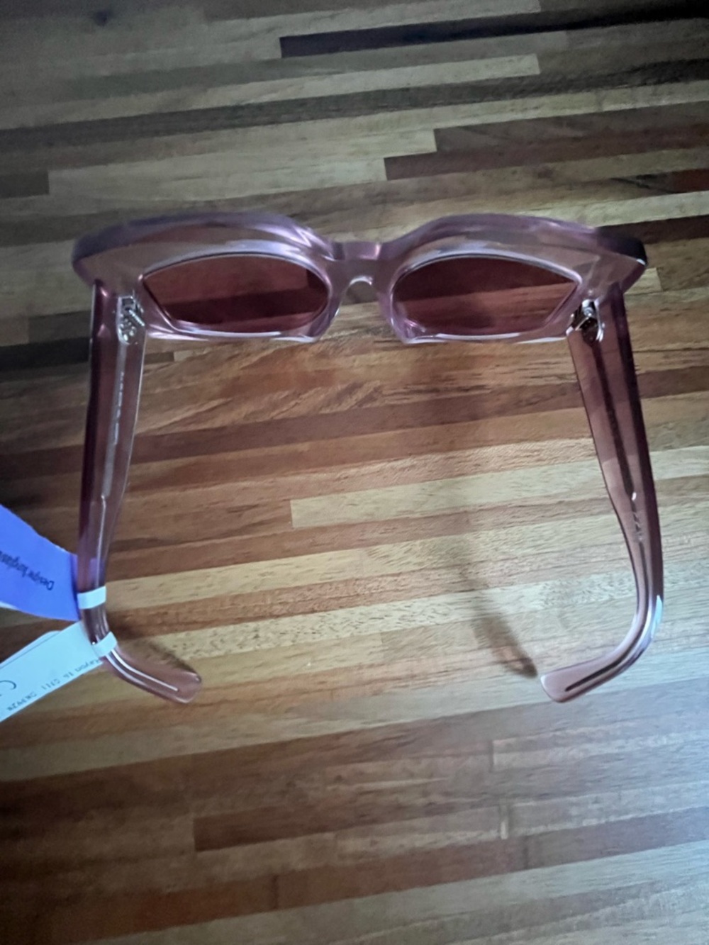 NWT Celine Translucent Pink 3 dot Cateye Sunglasses with case and box - Picture 7 of 13
